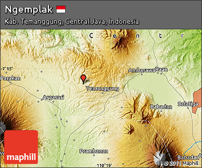Physical Map of Ngemplak