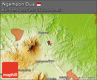 Physical Map of Ngempon Dua