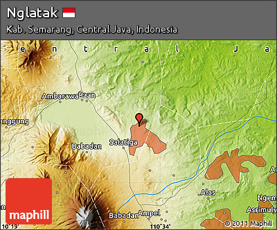 Physical Map of Nglatak