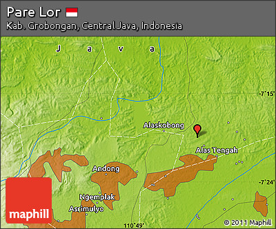 Physical Map of Pare Lor