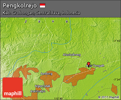 Physical Map of Pengkolrejo