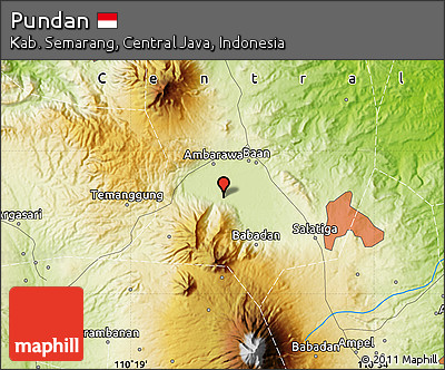 Physical Map of Pundan
