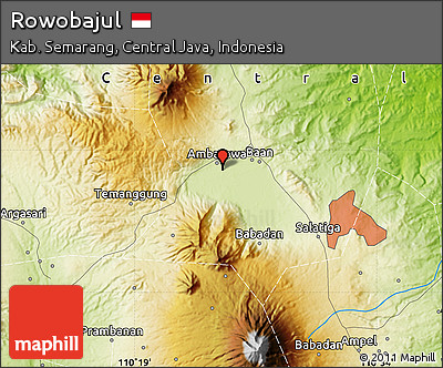 Physical Map of Rowobajul