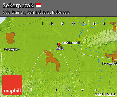 Physical Map of Sekarpetak
