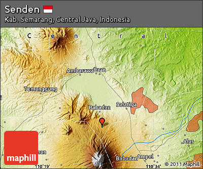 Physical Map of Senden