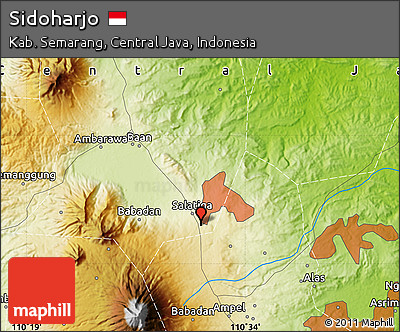 Physical Map of Sidoharjo