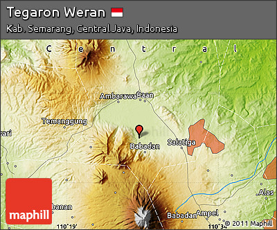 Physical Map of Tegaron Weran