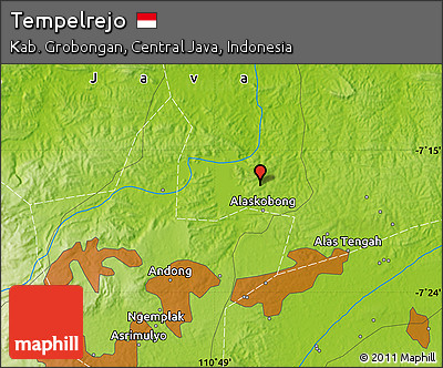 Physical Map of Tempelrejo
