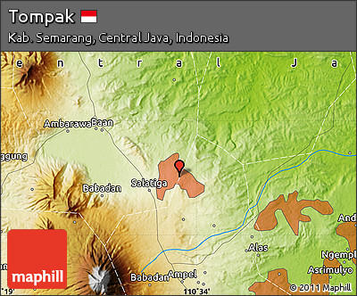 Physical Map of Tompak