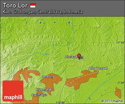Physical Map of Toro Lor