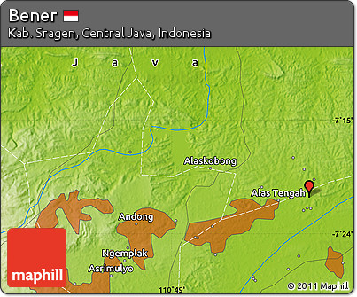 Physical Map of Bener