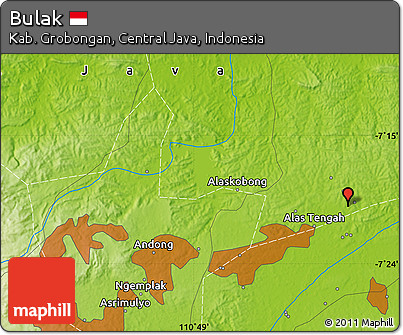 Physical Map of Bulak