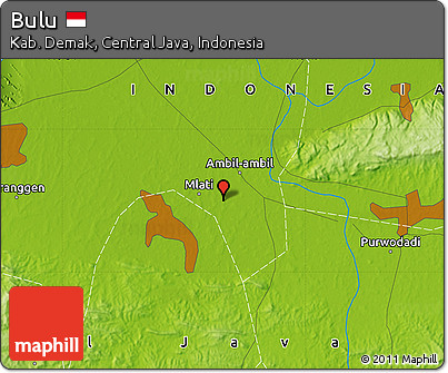 Physical Map of Bulu
