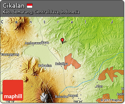 Physical Map of Cikalan