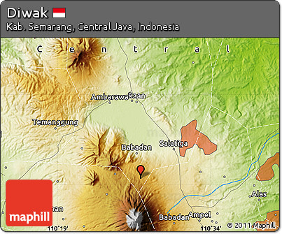 Physical Map of Diwak