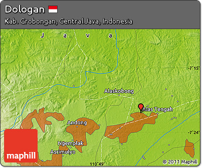 Physical Map of Dologan