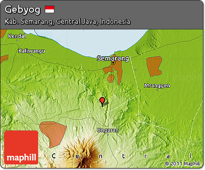 Physical Map of Gebyog