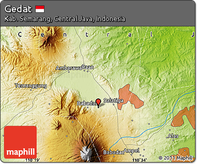 Physical Map of Gedat