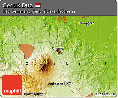 Physical Map of Genuk Dua