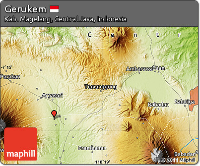 Physical Map of Gerukem