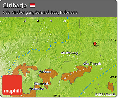 Physical Map of Giriharjo