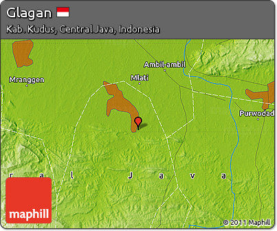 Physical Map of Glagan
