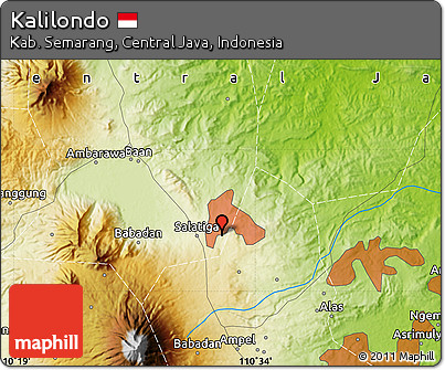 Physical Map of Kalilondo