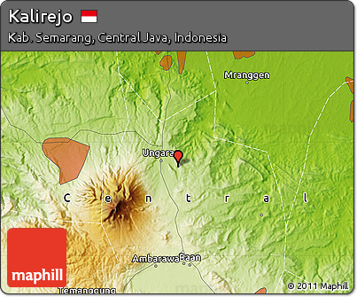 Physical Map of Kalirejo