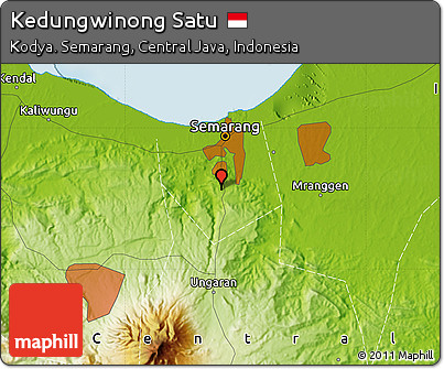 Physical Map of Kedungwinong Satu