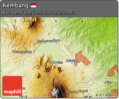 Physical Map of Kembang