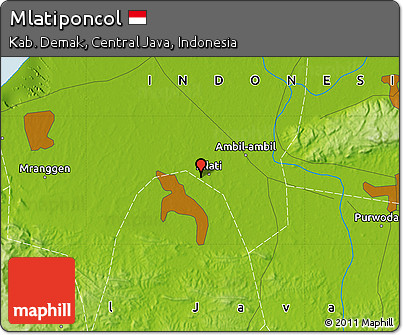 Physical Map of Mlatiponcol