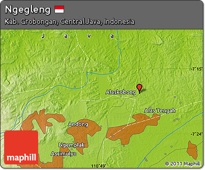Physical Map of Ngegleng