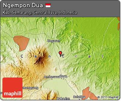 Physical Map of Ngempon Dua