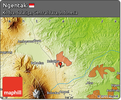 Physical Map of Ngentak
