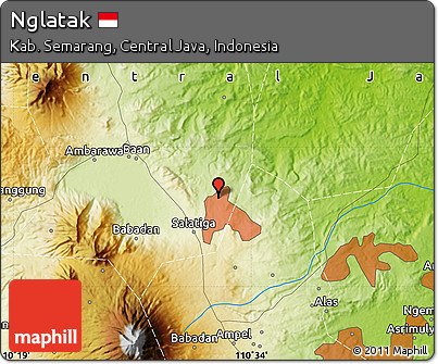 Physical Map of Nglatak