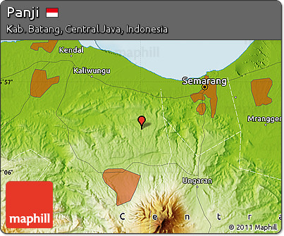 Physical Map of Panji