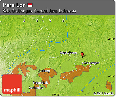Physical Map of Pare Lor