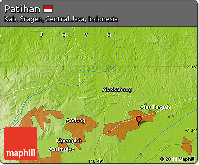 Physical Map of Patihan