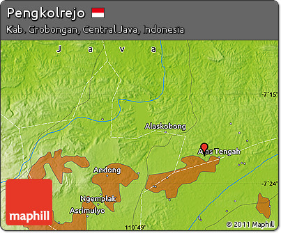 Physical Map of Pengkolrejo