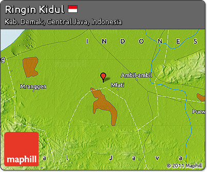 Physical Map of Ringin Kidul
