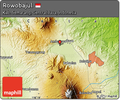 Physical Map of Rowobajul