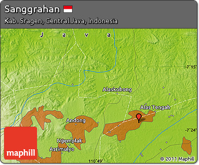 Physical Map of Sanggrahan