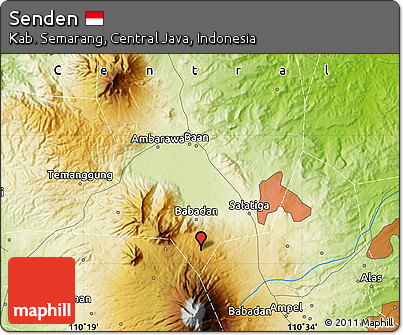 Physical Map of Senden