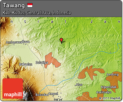 Physical Map of Tawang