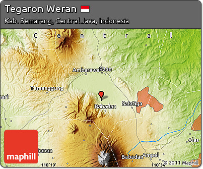 Physical Map of Tegaron Weran