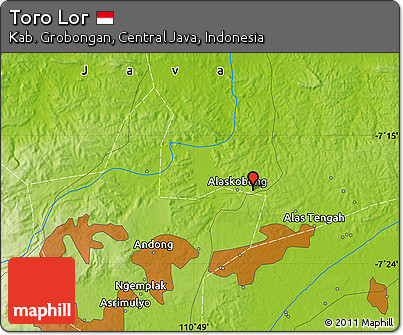 Physical Map of Toro Lor
