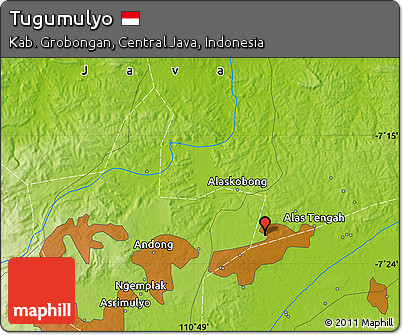 Physical Map of Tugumulyo