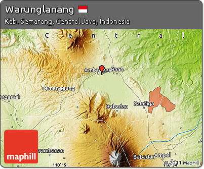 Physical Map of Warunglanang