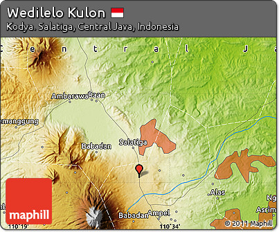 Physical Map of Wedilelo Kulon