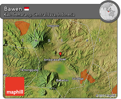 Satellite Map of Bawen